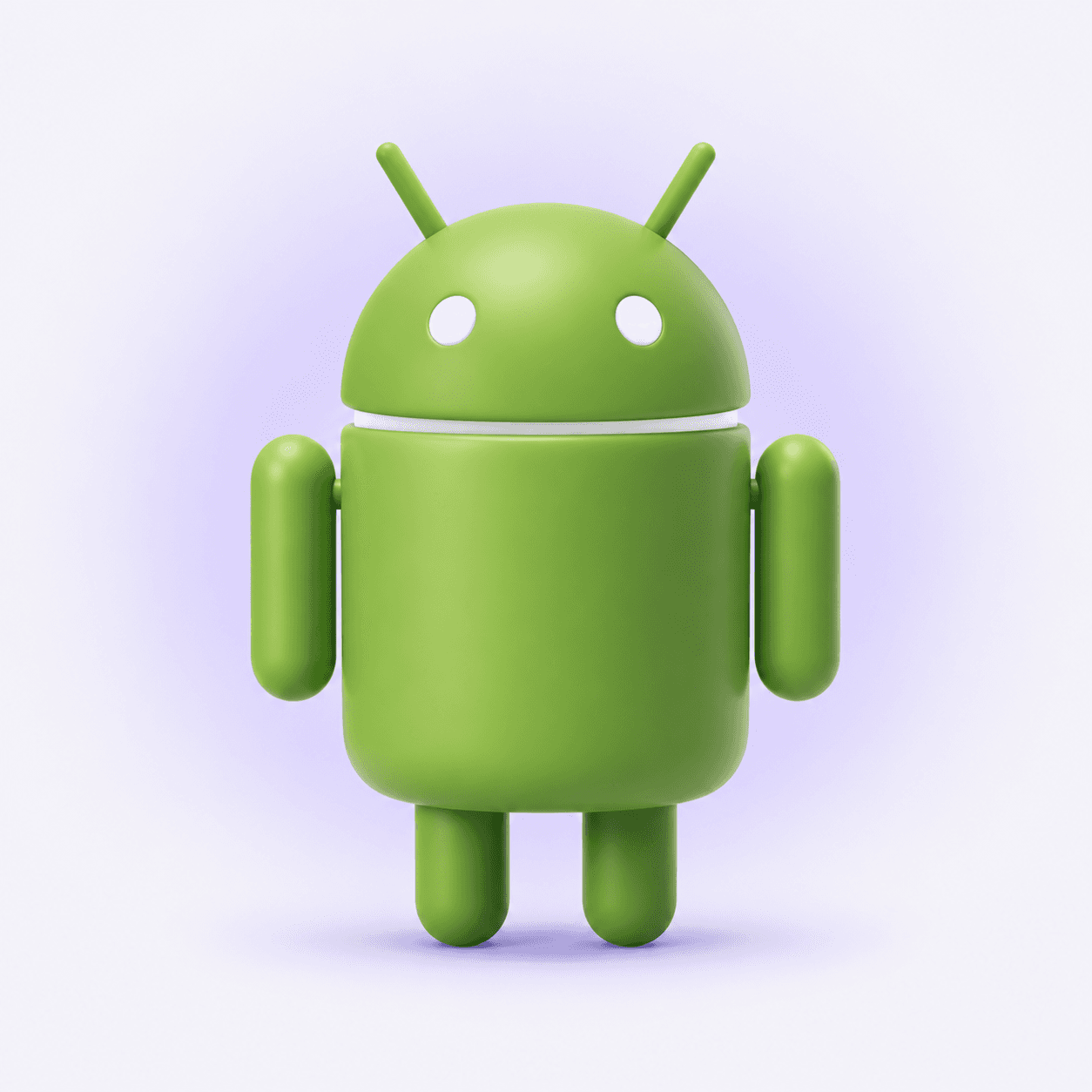Refined Android robot mascot